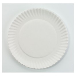 White Paper Plates, 6" Diameter