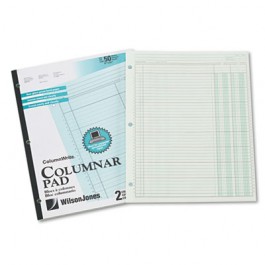Accounting Pad, Two Eight-Unit Columns, 8-1/2 x 11, 50-Sheet Pad