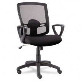Etros Series Mesh Mid-Back Swivel/Tilt Chair, Black