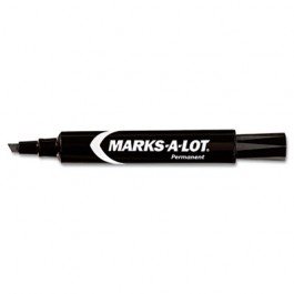 Permanent Marker, Regular Chisel Tip, Black