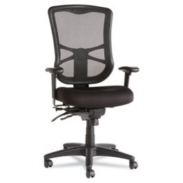 Elusion Series Mesh High-Back Multifunction Chair, Black