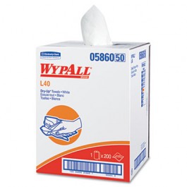 WYPALL L40 DRY-UP Professional Towels, 19.5 x 42, White