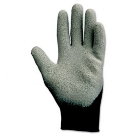 KLEENGUARD G40 Latex Coated Poly-Cotton Gloves, Large/#9, Gray