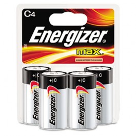 MAX Alkaline Batteries, C, 4 Batteries/Pack