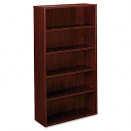 BL Laminate Series Bookcase, 5 Shelves, 32w x 13.81d x 65 3/8h, Mahogany