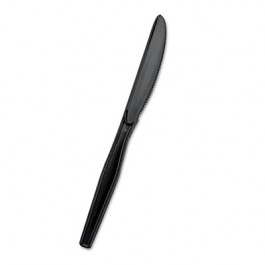 SmartStock Plastic Cutlery Refill, Knives, Black