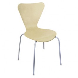Trento Line Sienna Stacking Wood Chair, Oatmeal