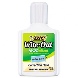 Wite-Out Water-Based Correction Fluid, 20 ml Bottle, White