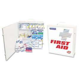 First Aid Kit for 100 People, 694 Pieces, OSHA/ANSI Compliant, Metal Case