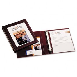 Framed View Binder With One Touch Locking EZD Rings, 1" Capacity, Maroon