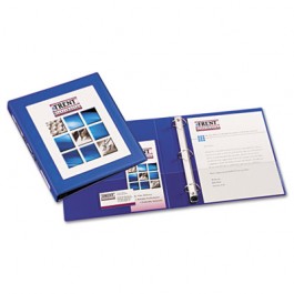 Framed View Binder With One Touch Locking EZD Rings, 1" Capacity, Royal Blue