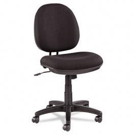 Interval Swivel/Tilt Task Chair, 100% Acrylic with Tone-On-Tone Pattern, Black