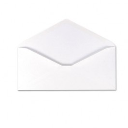 Envirotech Recycled Business Envelope, V-Flap, #10, White