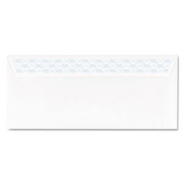 Safeseal Security Envelope, Self-Adhesive, #10, White, 100/Box