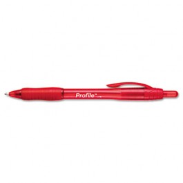 Profile Ballpoint Retractable Pen, Red Ink, Bold, Dozen