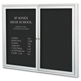 Enclosed Directory Board, 48"w x 36"h, Aluminum Frame