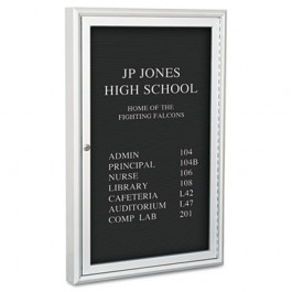 Enclosed Directory Board, 24"w x 36"h, Aluminum Frame