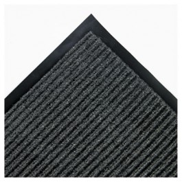 Needle Rib Wipe & Scrape Mat, Polypropylene, 36 x 60, Gray