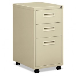 Embark Series Mobile Box/box/File Pedestal File w/"M" Pull Drawers, 20d, Putty