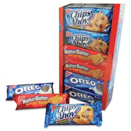 Variety Pack Cookies, Assorted, 1.75 oz Packs, 12 Packs/Box
