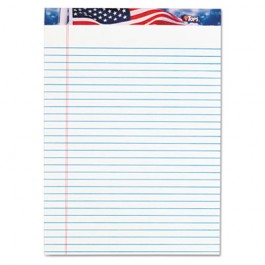 American Pride Writing Pad, Lgl Rule, 8-1/2 x 11-3/4, White, 50 Sheets