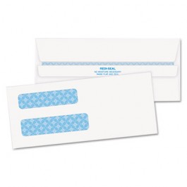 Double Window Tinted Redi-Seal Invoice & Check Envelope, #8, White, 500/Box