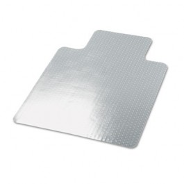 Cleated Chair Mat for Low and Medium Pile Carpet, 36w x 48l, Clear