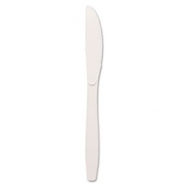 Plastic Tableware, Heavyweight Knives, White