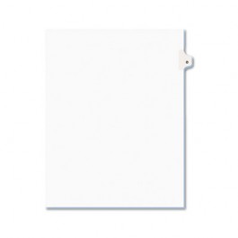 Avery-Style Legal Side Tab Dividers, One-Tab, Title D, Letter, White, 25/Pack