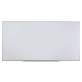 Dry Erase Board, Melamine, 96 x 48, Satin-Finished Aluminum Frame