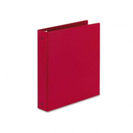 Economy Round Ring Reference Binder, 1-1/2" Capacity, Red