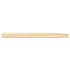 Tapered End Broom Handle, Lacquered Hardwood, 1 1/8" Diameter x 54"