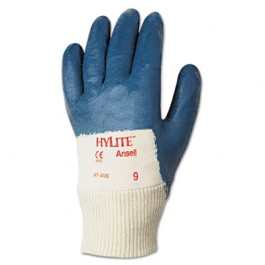 Hylite Palm Coated Multi-Purpose Gloves, Blue/White, Size 9