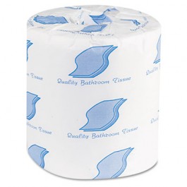Bath Tissue, 2-Ply, 500 Sheets/Roll, White