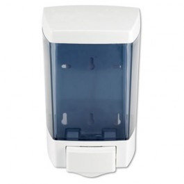ClearVu Bulk Foam Soap Dispenser, 5.5w x 4.5d x 8.5h 46-oz, White/Clear