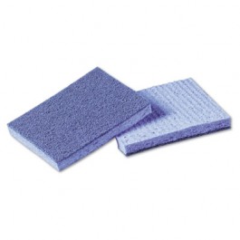 Soft Scour Scrub Sponge, 3 1/2 x 5 in, Blue