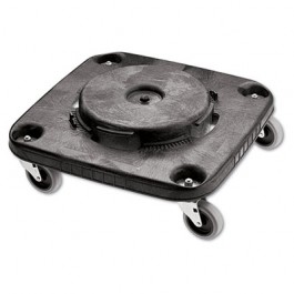 Brute Container Square Dolly, 300 lbs, Black
