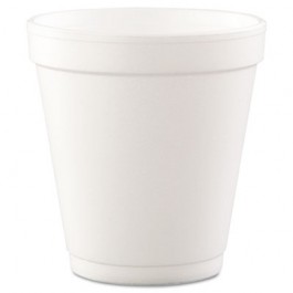 Conex Foam Cups, Hot/Cold, 10 oz., Squat, White, 40/Bag
