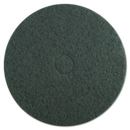 Standard 20-Inch Diameter Heavy-Duty Scrubbing Floor Pads, Green