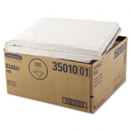 WYPALL X60 TERI Professional Towels, Flat Sheet, 22 1/2 x 39, White, 100/Box