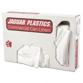 Low-Density Can Liner, 33 x 39, 33-Gallon, .70 Mil, White, 150/Case