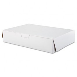Tuck-Top Bakery Boxes, 19w x 14d x 4h, White