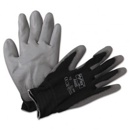 HyFlex Lite Gloves, Black/Gray, Size 10