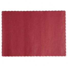 Solid Color Placemats, 9 3/4 x 14, Fire Red