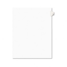 Avery-Style Legal Side Tab Divider, Title: 2, Letter, White, 25/Pack