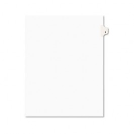 Avery-Style Legal Side Tab Divider, Title: 3, Letter, White, 25/Pack