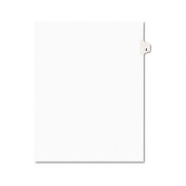 Avery-Style Legal Side Tab Divider, Title: 4, Letter, White, 25/Pack