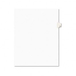 Avery-Style Legal Side Tab Divider, Title: 7, Letter, White, 25/Pack