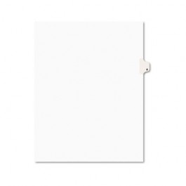 Avery-Style Legal Side Tab Divider, Title: 8, Letter, White, 25/Pack
