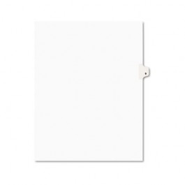 Avery-Style Legal Side Tab Divider, Title: 9, Letter, White, 25/Pack